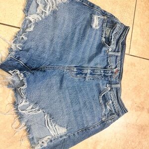 Distressed Denim Women's Shorts
